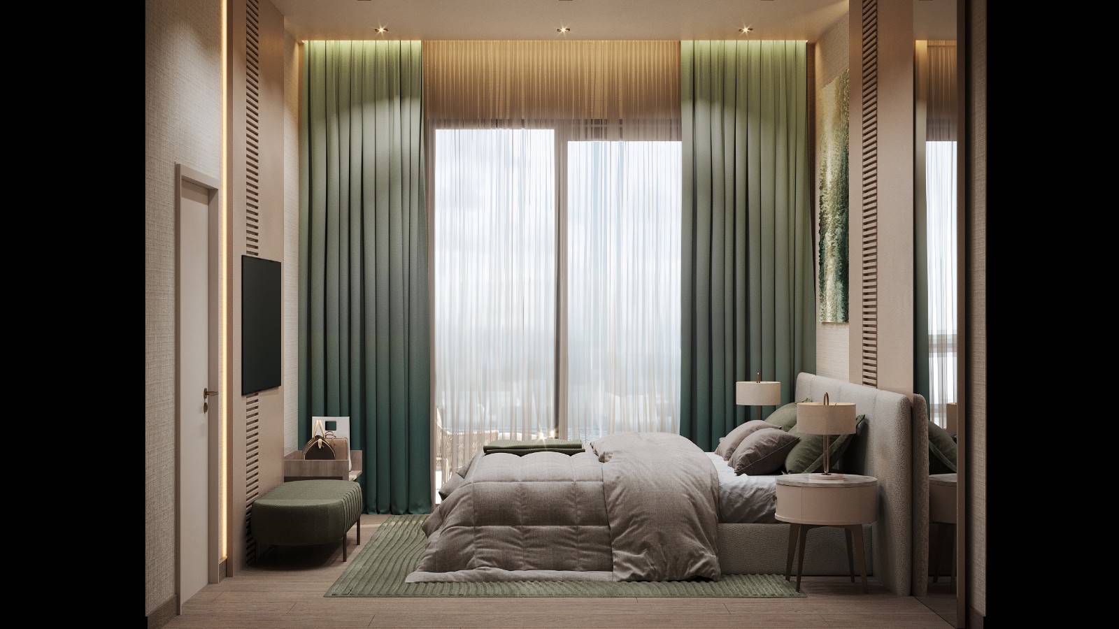 PENTHOUSE - Dvosoban apartman (pogled na more + balkon + sofa)